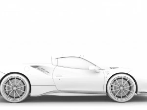 ferarri spider 488 pista 2020 3D Model