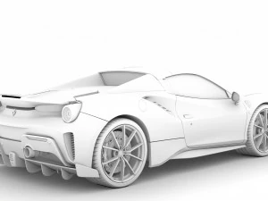 ferarri spider 488 pista 2020 3D Model