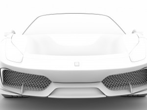 ferarri spider 488 pista 2020 3Dモデル