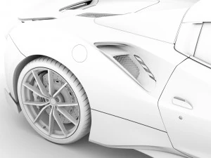 ferarri spider 488 pista 2020 3D Model