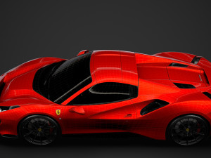 ferarri spider 488 pista 2020 3Dモデル