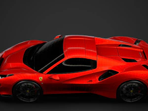 ferarri spider 488 pista 2020 3D Model