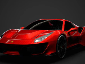 ferarri spider 488 pista 2020 3D Model