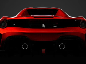 ferarri spider 488 pista 2020 3D Model