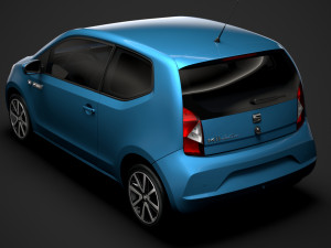 seat mii electric 3d 2020 Modelo 3D