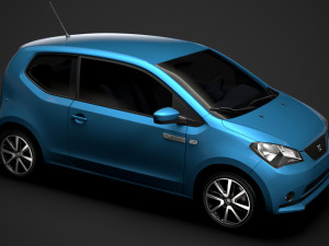 seat mii electric 3d 2020 Modelo 3D