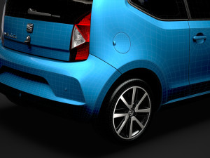 seat mii electric 3d 2020 Modelo 3D