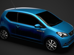 seat mii electric 3d 2020 Modelo 3D