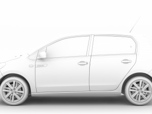 seat mii electric 5d 2020 3D Модель