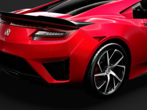 acura nsx 2020 3D-Modell