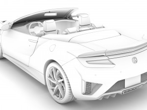 acura nsx cabrio 2020 3D Model