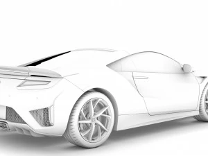 honda nsx 2020 3D Model