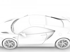 honda nsx 2020 3D Model