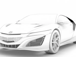 honda nsx 2020 3D Model