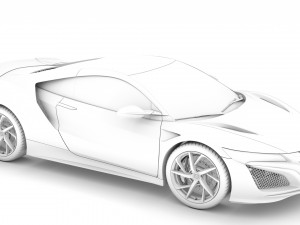 honda nsx 2020 Modelo 3D