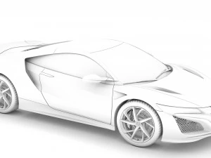honda nsx 2020 3D Model
