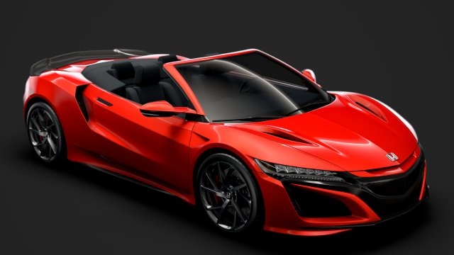 honda nsx cabrio 2020 3D Model .c4d .max .obj .3ds .fbx .stl .blend 