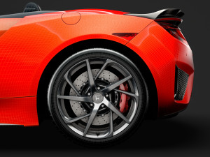 honda nsx cabrio 2020 3D Model