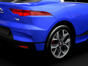 jaguar i pace ev400 adw hse 2019 3D Модель