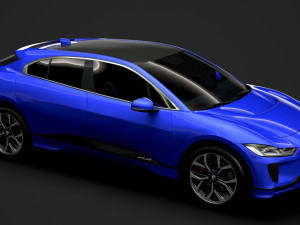 jaguar i pace ev400 adw hse 2019 3D Модель
