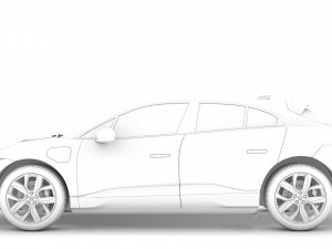 jaguar i pace ev400 adw hse 2019 3D Модель