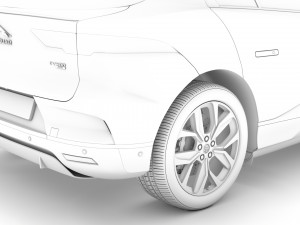 jaguar i pace ev400 adw hse 2019 3D Модель