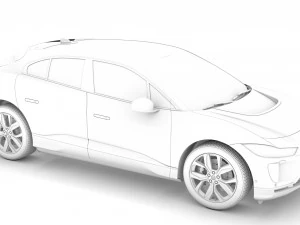 jaguar i pace ev400 adw hse 2019 3D Model