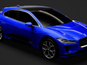 jaguar i pace ev400 adw hse 2019 3D Модель