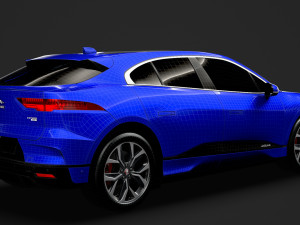 jaguar i pace ev400 adw hse 2019 3D Модель