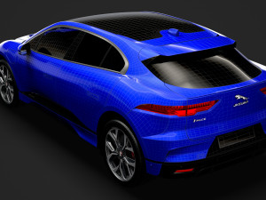jaguar i pace ev400 adw hse 2019 3D Модель