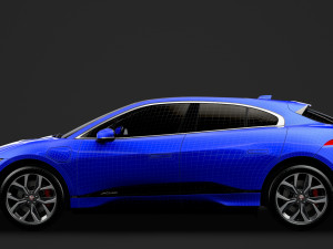 jaguar i pace ev400 adw hse 2019 3D Модель