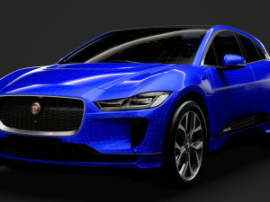 jaguar i pace ev400 adw hse 2019 3D Модель