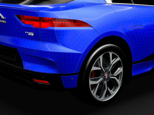 jaguar i pace ev400 adw hse 2019 3D Модель