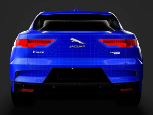 jaguar i pace ev400 adw hse 2019 3D Model