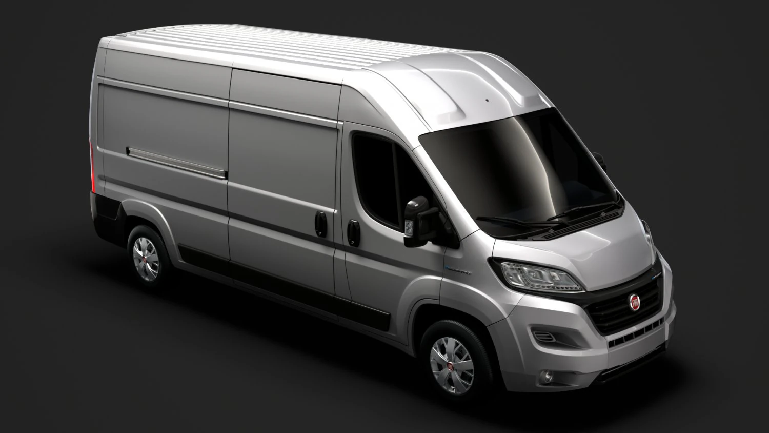 fiat e-ducato van l3h2 2020 3D Model .c4d .max .obj .3ds .fbx .stl .blend 