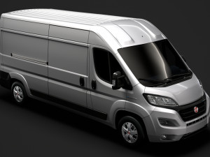 fiat e-ducato van l3h2 2020 3D Model