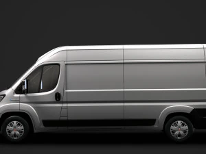 fiat e-ducato van l3h2 2020 3D Model