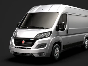 fiat e-ducato van l3h2 2020 3D Model