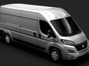 fiat e-ducato van l3h2 2020 3D Model