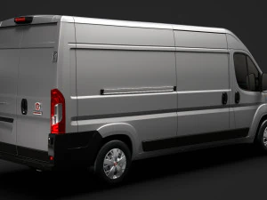 fiat e-ducato van l3h2 2020 3D Model