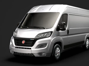 fiat e-ducato van l3h2 2020 3D Model