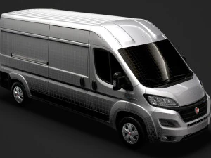 fiat e-ducato van l3h2 2020 3D Model