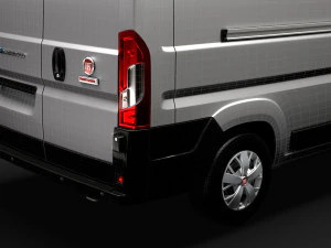 fiat e-ducato van l3h2 2020 3D Model