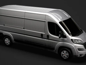 fiat e-ducato van l3h2 2020 3D Model