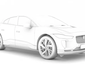 jaguar i pace ev400 adw s 2019 3D Model