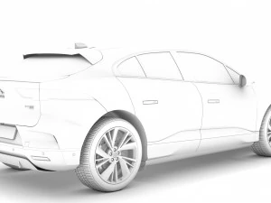 jaguar i pace ev400 adw s 2019 3D Model