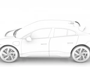 jaguar i pace ev400 adw s 2019 3D Model