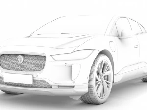 jaguar i pace ev400 adw s 2019 3D Model