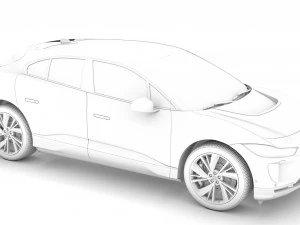 jaguar i pace ev400 adw s 2019 3D Model