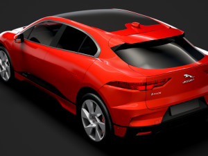 jaguar i pace ev400 adw se 2019 Modelo 3D